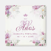 Spanish Mis XV Exquisite Floral Orchids Bouquets マグネット (正面)