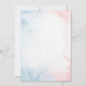 Spanish Nino o Nina Gender Reveal 招待状 (裏面)