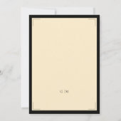 Spanish Nuestra Boda Art Deco Eegant Wedding 招待状 (裏面)