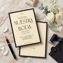 Spanish Nuestra Boda Art Deco Eegant Wedding