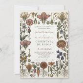 Spanish Nuestra Boda Botanical Garden Wedding  招待状 (正面)