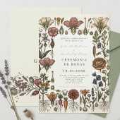 Spanish Nuestra Boda Botanical Garden Wedding  招待状