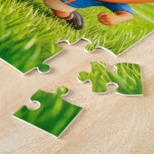 Spanish paella versus Italian pizza soccer duel ジグソーパズル (側面)