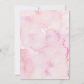 SPANISH Pink Butterfly Bautizo Y Primer Anito 招待状 (裏面)