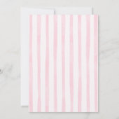 Spanish Pink Floral Bow Coquette Swan Bautizo 招待状 (裏面)