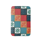 Spanish Portuguese Azulejos Tiles Board Game Azul バスマット (正面縦)