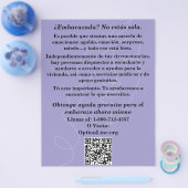 Spanish Pregnancy Help/After Abortion Care Flyer チラシ (シングル)