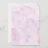 SPANISH Purple Butterfly Bautizo Y Primer Anito 招待状 (裏面)