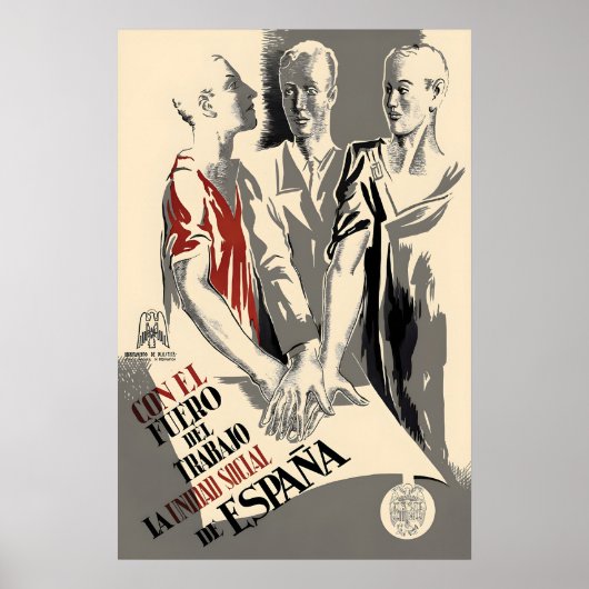 Spanish Republican Civil War Propaganda Poster ポスター (正面)