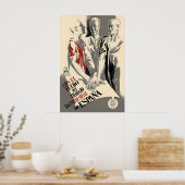 Spanish Republican Civil War Propaganda Poster ポスター (キッチン)