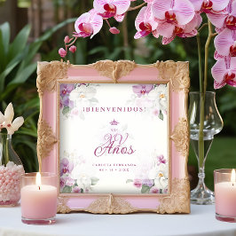 Spanish Romantic Exquisite Floral Orchids Bouquets ポスター