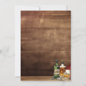 Spanish Rustic Wood whiskey Cowboy  Adult Man 招待状 (裏面)