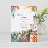 Spanish Spain Destination Wedding Invitation 招待状 (スタンド正面)