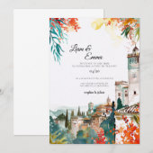 Spanish Spain Destination Wedding Invitation 招待状 (正面/裏面)