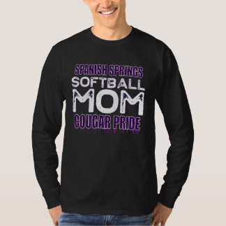 Spanish Springs Softball Mom  Cougar Pride Tシャツ