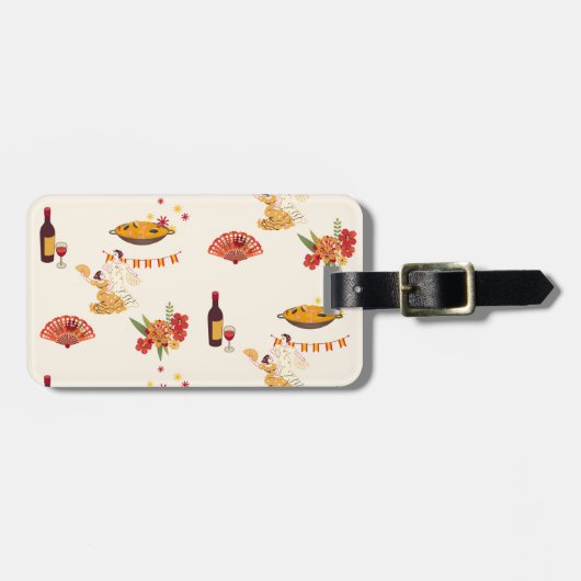 Spanish Style Fiesta ラゲッジタグ (正面横)