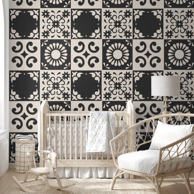 Spanish Style Tiles - Peel and Stick Wallpaper 壁紙 (キッズ)