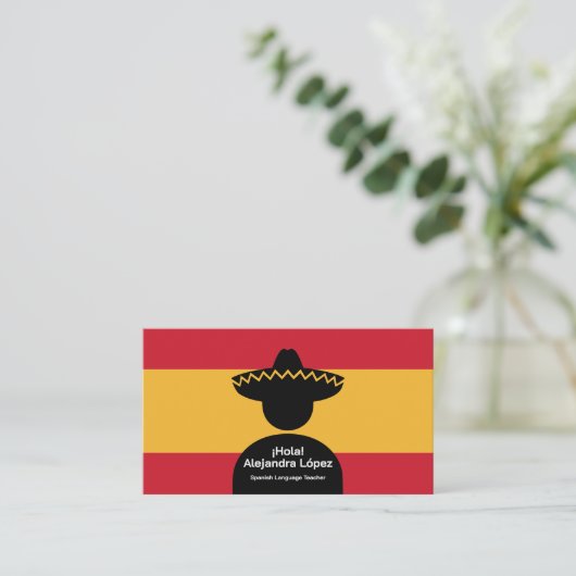 Spanish Teacher 名刺 (スタンド正面)