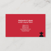 Spanish Teacher 名刺 (裏面)