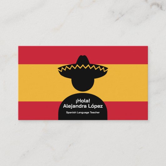 Spanish Teacher 名刺 (正面)