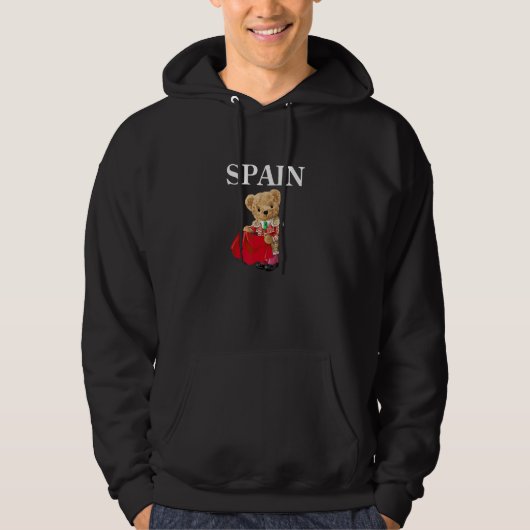 Spanish Teddy Bear Bull Fighter Spain Illustration パーカ (正面)