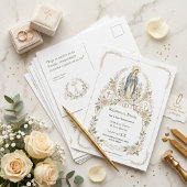 Spanish Virgin Mary Catholic Reserva la Fecha ポストカード