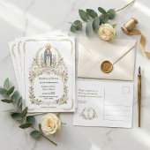 Spanish Virgin Mary Catholic Reserva la Fecha ポストカード
