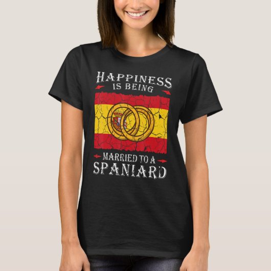Spanish Wedding Kingdom of Spain Roots Spaniard Fl Tシャツ (正面)