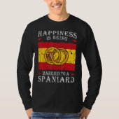 Spanish Wedding Kingdom of Spain Roots Spaniard Fl Tシャツ (正面)