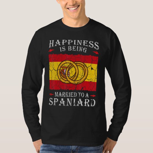 Spanish Wedding Kingdom of Spain Roots Spaniard Fl Tシャツ (正面)