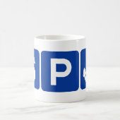 Spankerの記号の冗談 コーヒーマグカップ (中央)