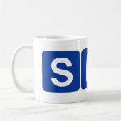 Spankerの記号の冗談 コーヒーマグカップ (左)