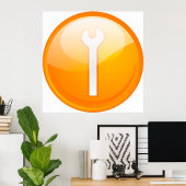 Spanner Symbol Tool Poster ポスター