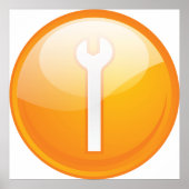 Spanner Symbol Tool Poster ポスター (正面)