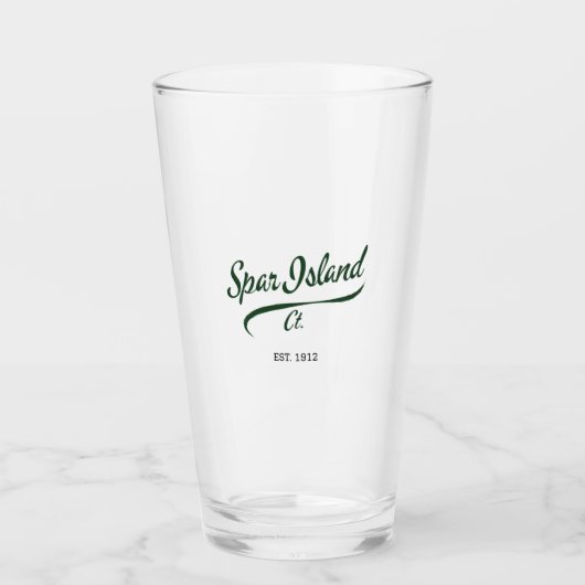 Spar Island, CTヴィンテージ1912 Pint Glass タンブラーグラス (正面)