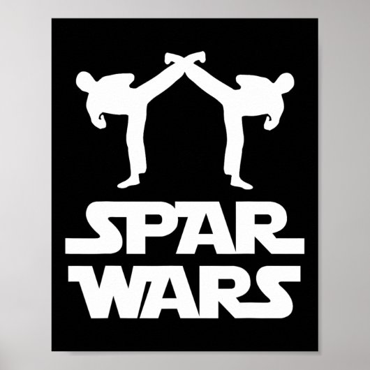 Spar Wars mma空手テコンドーボクシング武術芸術 ポスター (正面)
