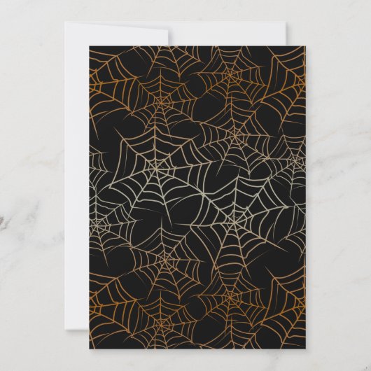 Spare Crewハロウィーン誕生日またはパーティーID1001 招待状 (裏面)