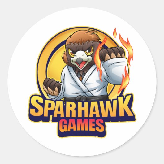SparhawkGamesステッカー ラウンドシール (正面)