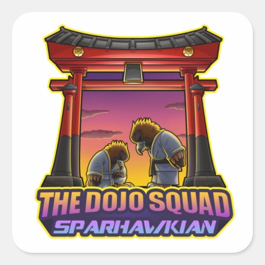 SparhawkGames Sparhawkianステッカー スクエアシール (正面)