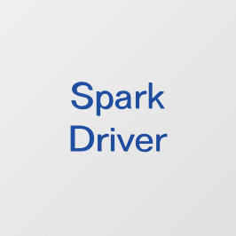 Spark 配送ドライバー 車 窓 デカール ウィンドウサイン