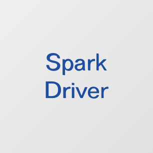 Spark 配送ドライバー 車 窓 デカール ウィンドウサイン