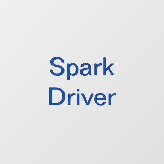Spark Delivery Driver Car Window Decal ウィンドウサイン