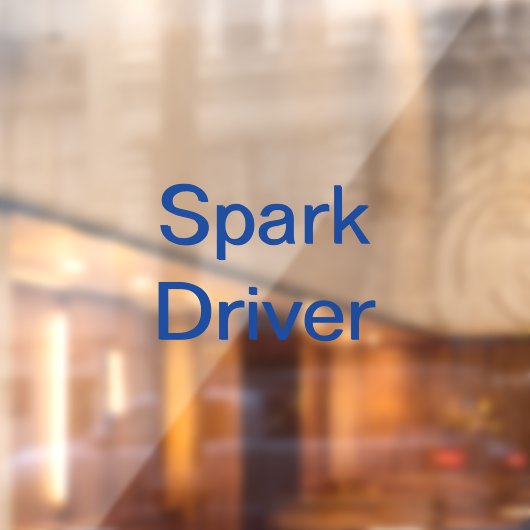 Spark Delivery Driver Car Window Decal ウィンドウサイン (シート2)