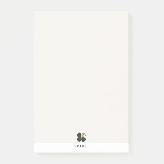 Spark. Gilded Clover Luxe Minimalist Post-it Notes ポストイット (正面)