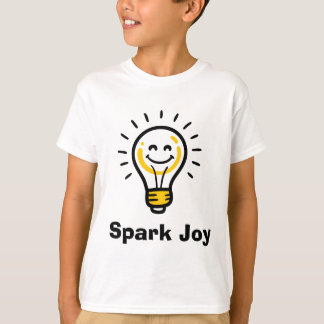 Spark Joy Light Bulb Graphic Positive Vibes Tシャツ