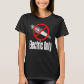Spark Plug Crossed Out Electric Vehicles Tシャツ (正面)