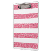 Sparkleグリッタールックストライプクリップボード クリップボード (左)