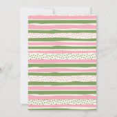 Sparkle And Roar Unicorn Dinosaur Joint Birthday 招待状 (裏面)