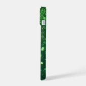 Sparkle Bokeh Luxury Elegant Emerald Glitter Gift iPhone 15ケース (左側面)