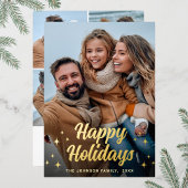 Sparkle Christmas 5 PHOTO Greeting金ゴールド 箔シーズンカード